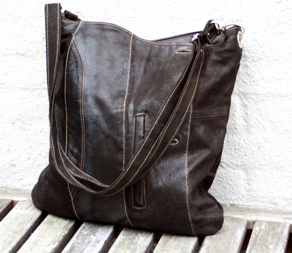 Brown soft nubuck bag