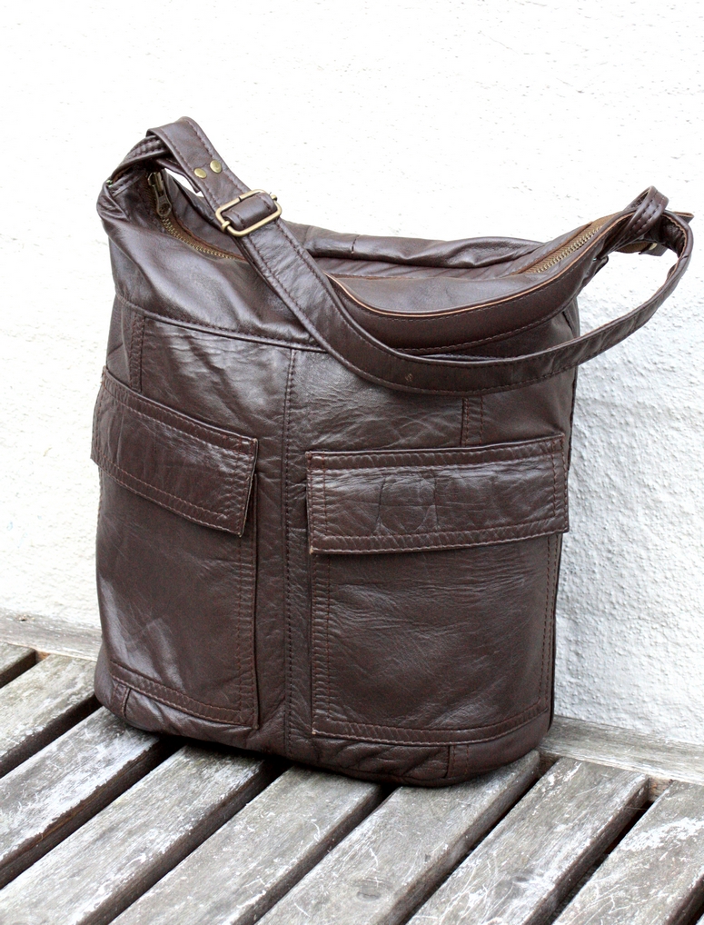 Beautifull and soft like a butter brown leather bag